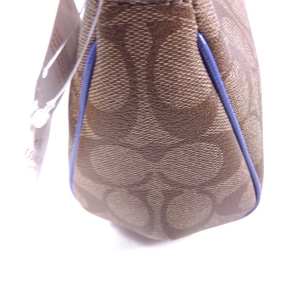 Authentic Coach Signature Top Handle Pouch Khaki/Porcelain F51175 B4CCS - Picture 5 of 9